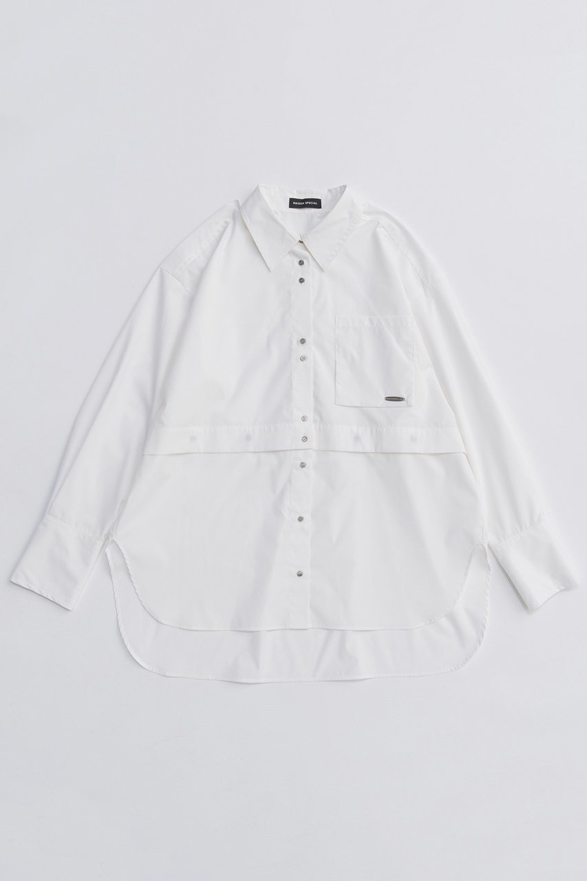【メゾンスペシャル/MAISON SPECIAL】のMultiway Shirt/マルチウェイシャツ インテリア・キッズ・メンズ・レディースファッション・服の通販 founy(ファニー) 　ファッション　Fashion　レディースファッション　Fashion for Women　トップス・カットソー　Cut & Sew Tops　シャツ・ブラウス・オフィスカジュアル　Elegant Blouses & Button-Ups　2025年　2025　2025-2026秋冬・A/W　Autumn/Winter 2025–26 AW25–26　ショート　Short, Short Length　ストライプ　Stripe, Striped Pattern　スリーブ　Sleeve, Long Sleeve / Short Sleeve　ロング　Long, Long-Length　A/W・秋冬　Autumn/Winter　羽織　Haori, Light Jacket　WHT(ホワイト)|ID: prp329100004631618 ipo3291000000033328298