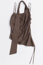【メゾンスペシャル/MAISON SPECIAL】のDrape Asymmetry Tie Bustier/ドレープアシメタイビスチェ BRN(ブラウン)|ID: prp329100004631620 ipo3291000000033328328