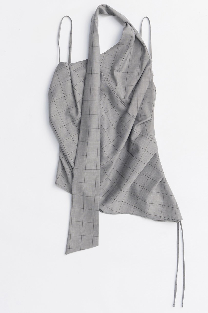 【メゾンスペシャル/MAISON SPECIAL】のDrape Asymmetry Tie Bustier/ドレープアシメタイビスチェ インテリア・キッズ・メンズ・レディースファッション・服の通販 founy(ファニー) 　ファッション　Fashion　レディースファッション　Fashion for Women　トップス・カットソー　Cut & Sew Tops　キャミソール&ノースリーブ　Camisoles & Sleeveless Tops　シャツ・ブラウス・オフィスカジュアル　Elegant Blouses & Button-Ups　ビスチェ　Bustiers & Corset Tops / Layered Bustier Style　2025年　2025　2025-2026秋冬・A/W　Autumn/Winter 2025–26 AW25–26　アシンメトリー　Asymmetrical Style　カットソー　Cut and Sewn Top　ギャザー　Gathered, Ruffled　クラシック　Classic, Timeless Style　スーツ　Suit, Formalwear　ドレープ　Drape, Draping Fabric　ノースリーブ　Sleeveless, No-Sleeve　エレガント 上品　Elegant　A/W・秋冬　Autumn/Winter　GRY(グレー)|ID: prp329100004631620 ipo3291000000033328330