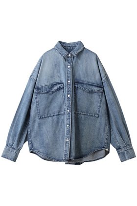 【サードマガジン/THIRD MAGAZINE】 デニム2WAYボクシーシャツ人気、トレンドファッション・服の通販 founy(ファニー) ファッション Fashion レディースファッション Fashion for Women トップス・カットソー Cut & Sew Tops シャツ・ブラウス・オフィスカジュアル Elegant Blouses & Button-Ups 2025年 2025 2025-2026秋冬・A/W Autumn/Winter 2025–26 AW25–26 スリーブ Sleeve, Long Sleeve / Short Sleeve デニム Denim, Jeans Material ブリーチ Bleach, Washed Finish ロング Long, Long-Length A/W・秋冬 Autumn/Winter |ID:prp329100004631623