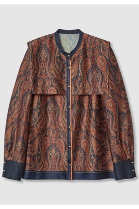 【アルアバイル/allureville】のOFFICINAペイズリープリントブラウス 人気、トレンドファッション・服の通販 founy(ファニー) ファッション Fashion レディースファッション Fashion for Women トップス・カットソー Cut & Sew Tops シャツ・ブラウス・オフィスカジュアル Elegant Blouses & Button-Ups 2025年 2025 2025-2026秋冬・A/W Autumn/Winter 2025–26 AW25–26 スリーブ Sleeve, Long Sleeve / Short Sleeve デニム Denim, Jeans Material ロング Long, Long-Length A/W・秋冬 Autumn/Winter |ID:prp329100004631624