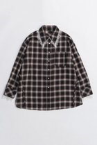【メゾンスペシャル/MAISON SPECIAL】の2way Attachment Lace Shirt/2WAYアタッチメントレースシャツ BRN(ブラウン)|ID: prp329100004631625 ipo3291000000033328405
