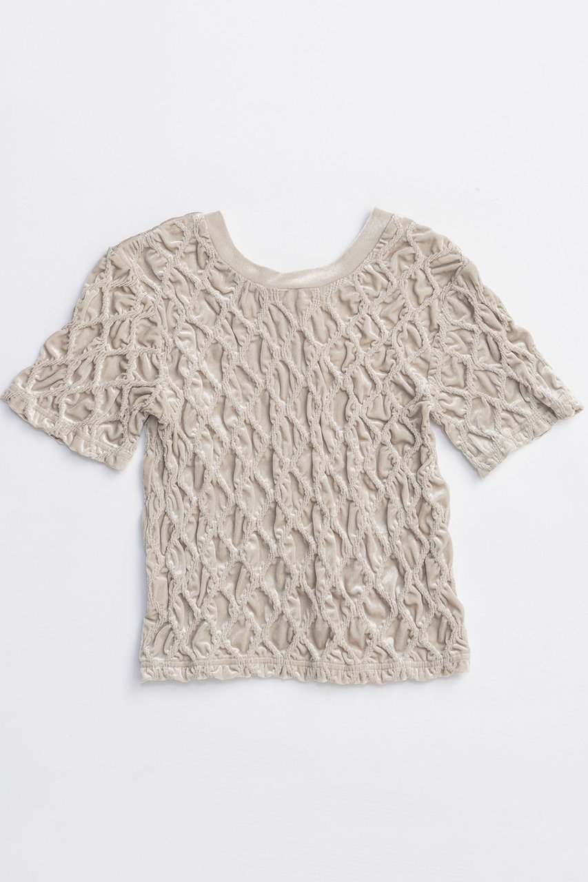 【メゾンスペシャル/MAISON SPECIAL】のVelor Shirring Tops/ベロアシャーリングトップス インテリア・キッズ・メンズ・レディースファッション・服の通販 founy(ファニー) ファッション Fashion レディースファッション Fashion for Women トップス・カットソー Cut & Sew Tops シャツ・ブラウス・オフィスカジュアル Elegant Blouses & Button-Ups ベロアトップス Velour Tops / Velvet-Look Items コンパクト Compact, Small Size シャーリング Shirring, Ruched ショート Short, Short Length ストレッチ Stretch, Stretchy Fabric スリーブ Sleeve, Long Sleeve / Short Sleeve ハーフ Half, Half-Length バランス Balance, Style Balance フィット Fit, Slim Fit ベロア Velour, Soft Velvet エレガント 上品 Elegant 秋 Autumn O.WHT(オフホワイト)|ID: prp329100004631630 ipo3291000000033328477