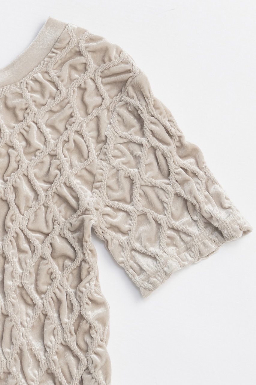 【メゾンスペシャル/MAISON SPECIAL】のVelor Shirring Tops/ベロアシャーリングトップス 人気、トレンドファッション・服の通販 founy(ファニー) ファッション Fashion レディースファッション Fashion for Women トップス・カットソー Cut & Sew Tops シャツ・ブラウス・オフィスカジュアル Elegant Blouses & Button-Ups ベロアトップス Velour Tops / Velvet-Look Items コンパクト Compact, Small Size シャーリング Shirring, Ruched ショート Short, Short Length ストレッチ Stretch, Stretchy Fabric スリーブ Sleeve, Long Sleeve / Short Sleeve ハーフ Half, Half-Length バランス Balance, Style Balance フィット Fit, Slim Fit ベロア Velour, Soft Velvet エレガント 上品 Elegant 秋 Autumn other-3|ID: prp329100004631630 ipo3291000000033328480