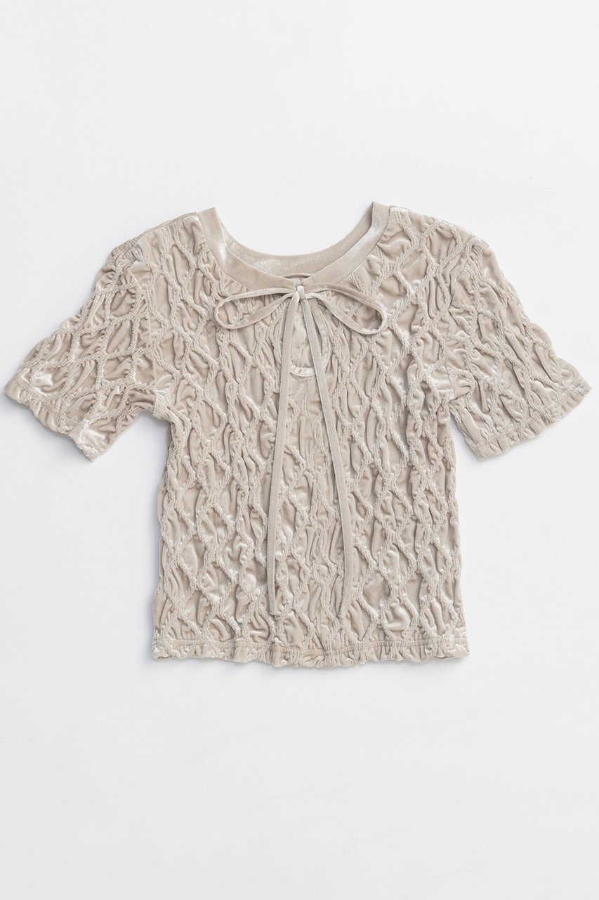 【メゾンスペシャル/MAISON SPECIAL】のVelor Shirring Tops/ベロアシャーリングトップス 人気、トレンドファッション・服の通販 founy(ファニー) ファッション Fashion レディースファッション Fashion for Women トップス・カットソー Cut & Sew Tops シャツ・ブラウス・オフィスカジュアル Elegant Blouses & Button-Ups ベロアトップス Velour Tops / Velvet-Look Items コンパクト Compact, Small Size シャーリング Shirring, Ruched ショート Short, Short Length ストレッチ Stretch, Stretchy Fabric スリーブ Sleeve, Long Sleeve / Short Sleeve ハーフ Half, Half-Length バランス Balance, Style Balance フィット Fit, Slim Fit ベロア Velour, Soft Velvet エレガント 上品 Elegant 秋 Autumn other-5|ID: prp329100004631630 ipo3291000000033328485