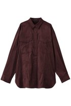 【メゾンスペシャル/MAISON SPECIAL】のBicolor Stitched Suede Shirt/バイカラーステッチスエードシャツ 人気、トレンドファッション・服の通販 founy(ファニー) ファッション Fashion レディースファッション Fashion for Women トップス・カットソー Cut & Sew Tops シャツ・ブラウス・オフィスカジュアル Elegant Blouses & Button-Ups なめらか Smooth, Silky Texture ショルダー Shoulder, Shoulder Strap シンプル Simple, Minimal スリーブ Sleeve, Long Sleeve / Short Sleeve ドロップ Drop Shoulder, Dropped Style フォルム Silhouette, Form ベーシック Basic, Essential リアル Real, Realistic リラックス Relax, Relaxed Fit ロング Long, Long-Length エレガント 上品 Elegant thumbnail BRD(ボルドー)|ID: prp329100004631631 ipo3291000000035966034
