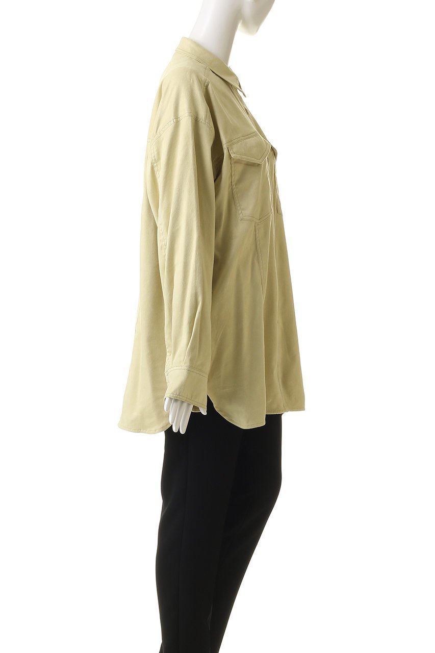 【メゾンスペシャル/MAISON SPECIAL】のBicolor Stitched Suede Shirt/バイカラーステッチスエードシャツ 人気、トレンドファッション・服の通販 founy(ファニー) ファッション Fashion レディースファッション Fashion for Women トップス・カットソー Cut & Sew Tops シャツ・ブラウス・オフィスカジュアル Elegant Blouses & Button-Ups なめらか Smooth, Silky Texture ショルダー Shoulder, Shoulder Strap シンプル Simple, Minimal スリーブ Sleeve, Long Sleeve / Short Sleeve ドロップ Drop Shoulder, Dropped Style フォルム Silhouette, Form ベーシック Basic, Essential リアル Real, Realistic リラックス Relax, Relaxed Fit ロング Long, Long-Length エレガント 上品 Elegant other-3|ID: prp329100004631631 ipo3291000000035966037