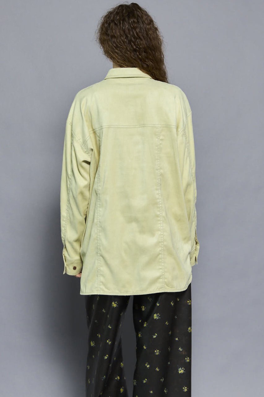 【メゾンスペシャル/MAISON SPECIAL】のBicolor Stitched Suede Shirt/バイカラーステッチスエードシャツ 人気、トレンドファッション・服の通販 founy(ファニー) ファッション Fashion レディースファッション Fashion for Women トップス・カットソー Cut & Sew Tops シャツ・ブラウス・オフィスカジュアル Elegant Blouses & Button-Ups なめらか Smooth, Silky Texture ショルダー Shoulder, Shoulder Strap シンプル Simple, Minimal スリーブ Sleeve, Long Sleeve / Short Sleeve ドロップ Drop Shoulder, Dropped Style フォルム Silhouette, Form ベーシック Basic, Essential リアル Real, Realistic リラックス Relax, Relaxed Fit ロング Long, Long-Length エレガント 上品 Elegant other-8|ID: prp329100004631631 ipo3291000000035966046