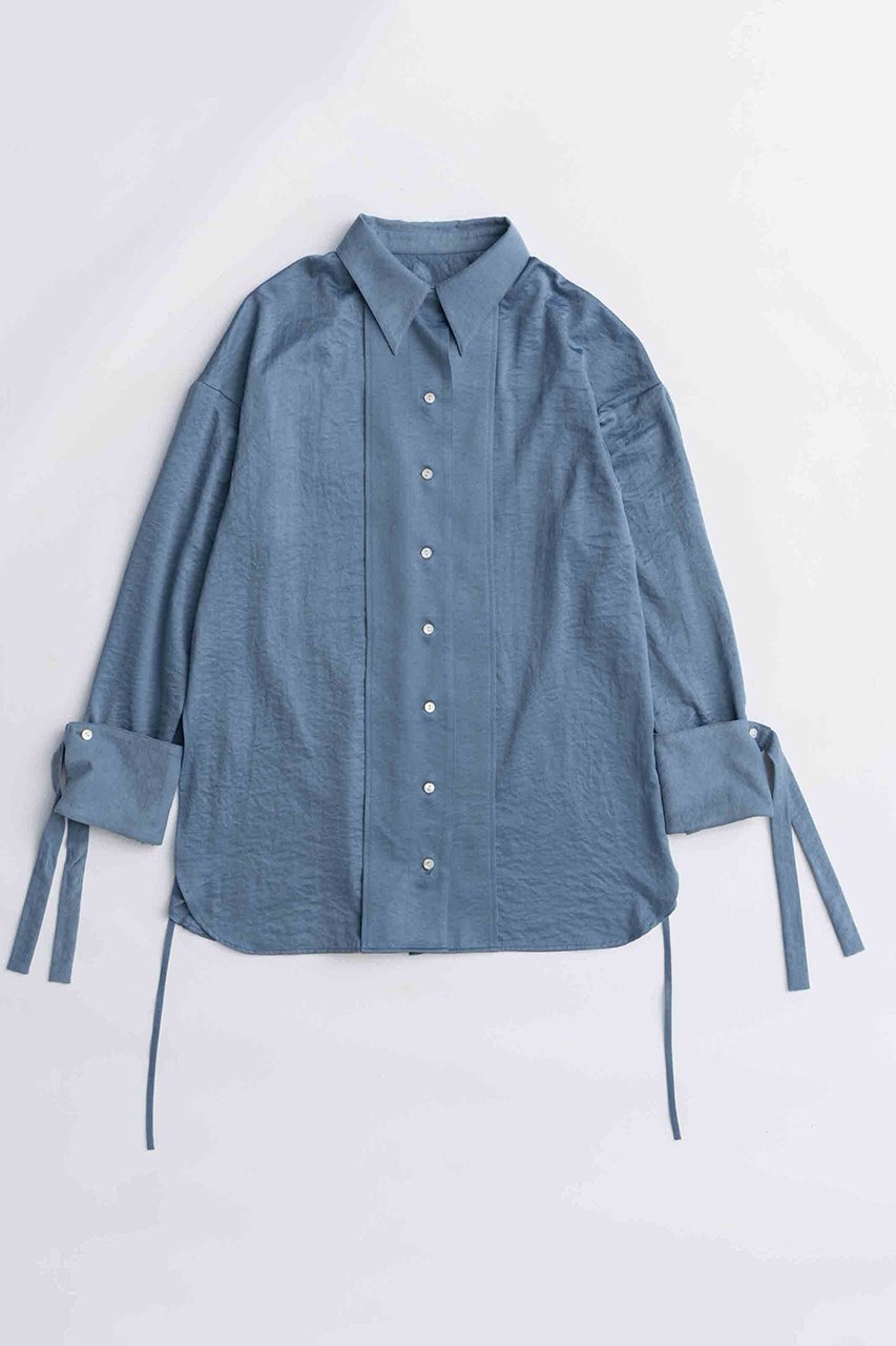 【メゾンスペシャル/MAISON SPECIAL】の2way Satin Oversized Shirt/2WAYサテンオーバーシャツ 人気、トレンドファッション・服の通販 founy(ファニー) 　ファッション　Fashion　レディースファッション　Fashion for Women　トップス・カットソー　Cut & Sew Tops　シャツ・ブラウス・オフィスカジュアル　Elegant Blouses & Button-Ups　2025年　2025　2025-2026秋冬・A/W　Autumn/Winter 2025–26 AW25–26　なめらか　Smooth, Silky Texture　カフス　Cuff Design　サテン　Satin, Glossy Fabric　シンプル　Simple, Minimal　スリット　Slit, Slit Detail　スリーブ　Sleeve, Long Sleeve / Short Sleeve　ピーチ　Peach, Soft Touch　リボン　Ribbon, Bow　ロング　Long, Long-Length　エレガント 上品　Elegant　A/W・秋冬　Autumn/Winter　 other-1|ID: prp329100004631632 ipo3291000000033328506