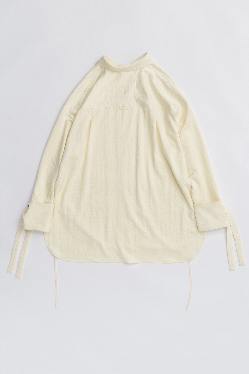 【メゾンスペシャル/MAISON SPECIAL】の2way Satin Oversized Shirt/2WAYサテンオーバーシャツ 人気、トレンドファッション・服の通販 founy(ファニー) 　ファッション　Fashion　レディースファッション　Fashion for Women　トップス・カットソー　Cut & Sew Tops　シャツ・ブラウス・オフィスカジュアル　Elegant Blouses & Button-Ups　2025年　2025　2025-2026秋冬・A/W　Autumn/Winter 2025–26 AW25–26　なめらか　Smooth, Silky Texture　カフス　Cuff Design　サテン　Satin, Glossy Fabric　シンプル　Simple, Minimal　スリット　Slit, Slit Detail　スリーブ　Sleeve, Long Sleeve / Short Sleeve　ピーチ　Peach, Soft Touch　リボン　Ribbon, Bow　ロング　Long, Long-Length　エレガント 上品　Elegant　A/W・秋冬　Autumn/Winter　other-5|ID: prp329100004631632 ipo3291000000033328515