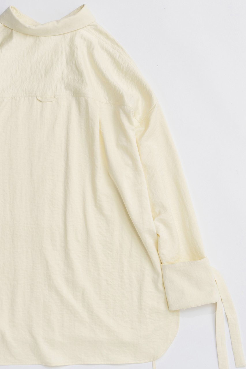 【メゾンスペシャル/MAISON SPECIAL】の2way Satin Oversized Shirt/2WAYサテンオーバーシャツ 人気、トレンドファッション・服の通販 founy(ファニー) 　ファッション　Fashion　レディースファッション　Fashion for Women　トップス・カットソー　Cut & Sew Tops　シャツ・ブラウス・オフィスカジュアル　Elegant Blouses & Button-Ups　2025年　2025　2025-2026秋冬・A/W　Autumn/Winter 2025–26 AW25–26　なめらか　Smooth, Silky Texture　カフス　Cuff Design　サテン　Satin, Glossy Fabric　シンプル　Simple, Minimal　スリット　Slit, Slit Detail　スリーブ　Sleeve, Long Sleeve / Short Sleeve　ピーチ　Peach, Soft Touch　リボン　Ribbon, Bow　ロング　Long, Long-Length　エレガント 上品　Elegant　A/W・秋冬　Autumn/Winter　other-7|ID: prp329100004631632 ipo3291000000033328520