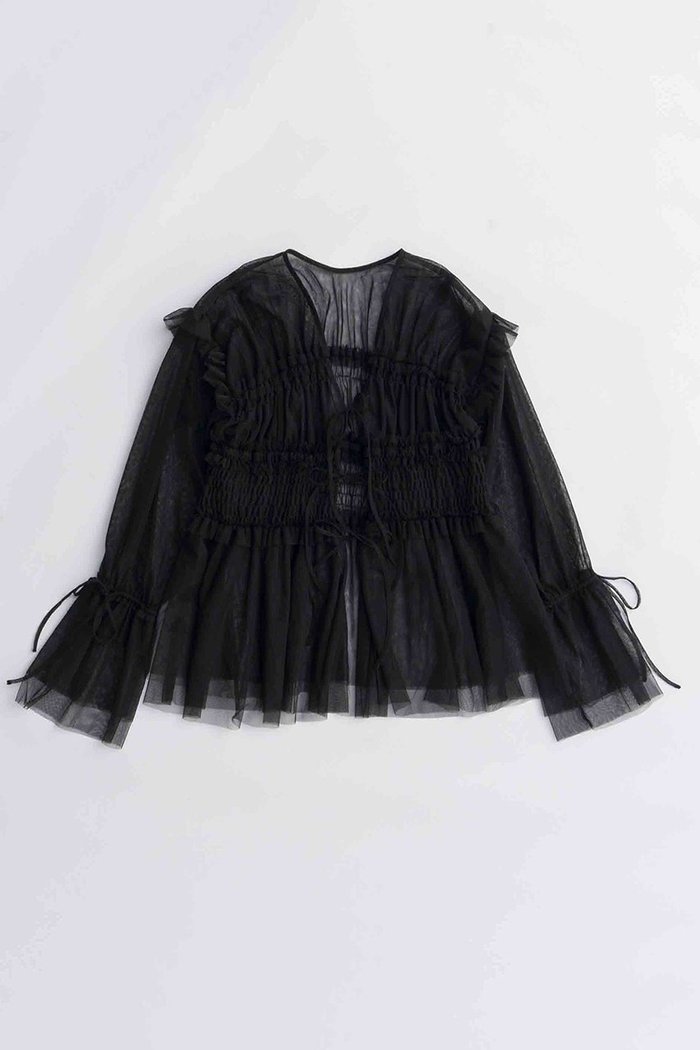 【メゾンスペシャル/MAISON SPECIAL】の2way Ruffle Gathers Tulle Tops/2WAYフリルギャザーチュールトップス インテリア・キッズ・メンズ・レディースファッション・服の通販 founy(ファニー) https://founy.com/ ファッション Fashion レディースファッション Fashion for Women トップス・カットソー Cut & Sew Tops シャツ・ブラウス・オフィスカジュアル Elegant Blouses & Button-Ups 2025年 2025 2025-2026秋冬・A/W Autumn/Winter 2025–26 AW25–26 カーゴパンツ Cargo Pants, Utility Pants シアー Sheer, See-Through シャーリング Shirring, Ruched スリーブ Sleeve, Long Sleeve / Short Sleeve フリル Frill, Ruffle リボン Ribbon, Bow ロング Long, Long-Length 再入荷 Restock / Back in Stock A/W・秋冬 Autumn/Winter 羽織 Haori, Light Jacket |ID: prp329100004631634 ipo3291000000033328537