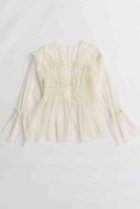 【メゾンスペシャル/MAISON SPECIAL】の2way Ruffle Gathers Tulle Tops/2WAYフリルギャザーチュールトップス O.WHT(オフホワイト)|ID: prp329100004631634 ipo3291000000033328543