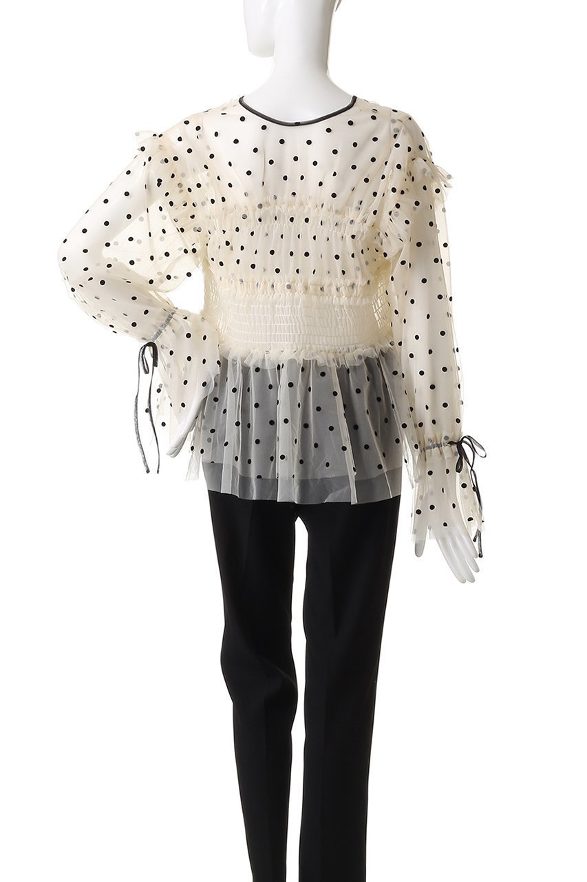【メゾンスペシャル/MAISON SPECIAL】の2way Ruffle Gathers Tulle Tops/2WAYフリルギャザーチュールトップス 人気、トレンドファッション・服の通販 founy(ファニー) 　ファッション　Fashion　レディースファッション　Fashion for Women　トップス・カットソー　Cut & Sew Tops　シャツ・ブラウス・オフィスカジュアル　Elegant Blouses & Button-Ups　2025年　2025　2025-2026秋冬・A/W　Autumn/Winter 2025–26 AW25–26　カーゴパンツ　Cargo Pants, Utility Pants　シアー　Sheer, See-Through　シャーリング　Shirring, Ruched　スリーブ　Sleeve, Long Sleeve / Short Sleeve　フリル　Frill, Ruffle　リボン　Ribbon, Bow　ロング　Long, Long-Length　再入荷　Restock / Back in Stock　A/W・秋冬　Autumn/Winter　羽織　Haori, Light Jacket　other-6|ID: prp329100004631634 ipo3291000000033541222