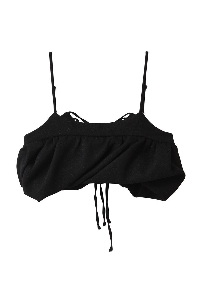 【メゾンスペシャル/MAISON SPECIAL】のGlitter Volume Balloon Bustier/グリッターボリュームバルーンビスチェ 人気、トレンドファッション・服の通販 founy(ファニー) 　ファッション　Fashion　レディースファッション　Fashion for Women　トップス・カットソー　Cut & Sew Tops　キャミソール&ノースリーブ　Camisoles & Sleeveless Tops　シャツ・ブラウス・オフィスカジュアル　Elegant Blouses & Button-Ups　ビスチェ　Bustiers & Corset Tops / Layered Bustier Style　カットソー　Cut and Sewn Top　ジャケット　Jacket, Outerwear　スウェット / スエット　Sweatshirt, Sweatwear　ノースリーブ　Sleeveless, No-Sleeve　ビスチェ　Bustier, Corset Top　ボンディング　Bonding, Bonded Fabric　リボン　Ribbon, Bow　再入荷　Restock / Back in Stock　 other-1|ID: prp329100004631635 ipo3291000000035052111