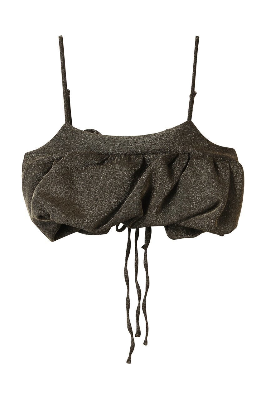 【メゾンスペシャル/MAISON SPECIAL】のGlitter Volume Balloon Bustier/グリッターボリュームバルーンビスチェ インテリア・キッズ・メンズ・レディースファッション・服の通販 founy(ファニー) 　ファッション　Fashion　レディースファッション　Fashion for Women　トップス・カットソー　Cut & Sew Tops　キャミソール&ノースリーブ　Camisoles & Sleeveless Tops　シャツ・ブラウス・オフィスカジュアル　Elegant Blouses & Button-Ups　ビスチェ　Bustiers & Corset Tops / Layered Bustier Style　カットソー　Cut and Sewn Top　ジャケット　Jacket, Outerwear　スウェット / スエット　Sweatshirt, Sweatwear　ノースリーブ　Sleeveless, No-Sleeve　ビスチェ　Bustier, Corset Top　ボンディング　Bonding, Bonded Fabric　リボン　Ribbon, Bow　再入荷　Restock / Back in Stock　GLD(ゴールド)|ID: prp329100004631635 ipo3291000000035052113