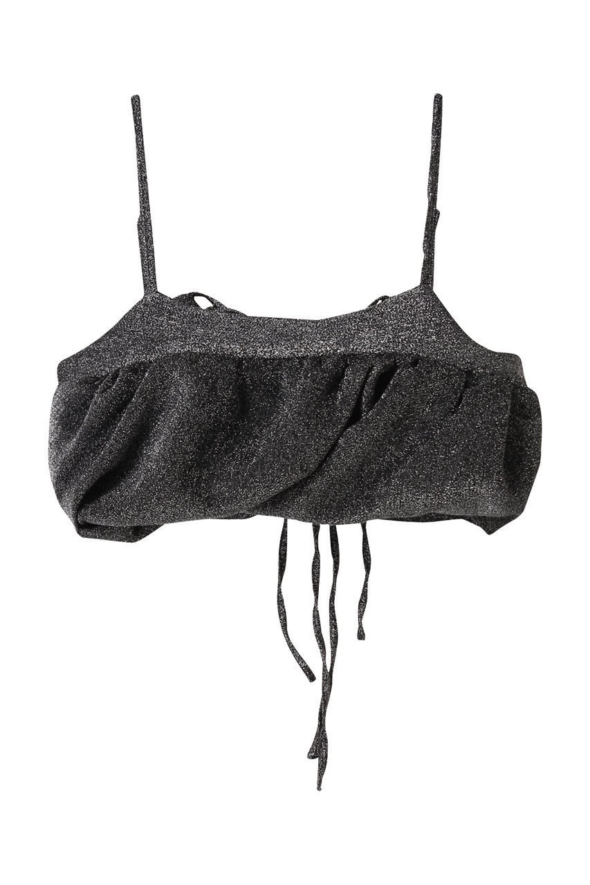 【メゾンスペシャル/MAISON SPECIAL】のGlitter Volume Balloon Bustier/グリッターボリュームバルーンビスチェ インテリア・キッズ・メンズ・レディースファッション・服の通販 founy(ファニー) 　ファッション　Fashion　レディースファッション　Fashion for Women　トップス・カットソー　Cut & Sew Tops　キャミソール&ノースリーブ　Camisoles & Sleeveless Tops　シャツ・ブラウス・オフィスカジュアル　Elegant Blouses & Button-Ups　ビスチェ　Bustiers & Corset Tops / Layered Bustier Style　カットソー　Cut and Sewn Top　ジャケット　Jacket, Outerwear　スウェット / スエット　Sweatshirt, Sweatwear　ノースリーブ　Sleeveless, No-Sleeve　ビスチェ　Bustier, Corset Top　ボンディング　Bonding, Bonded Fabric　リボン　Ribbon, Bow　再入荷　Restock / Back in Stock　SLV(シルバー)|ID: prp329100004631635 ipo3291000000035052114