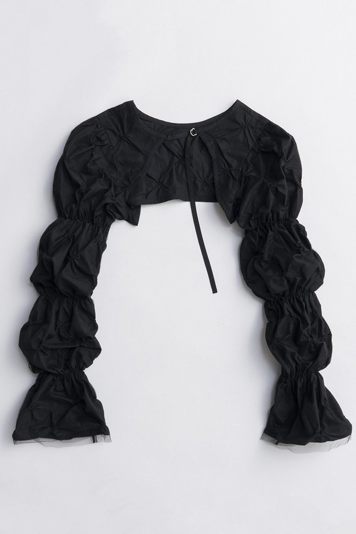 【メゾンスペシャル/MAISON SPECIAL】のTulle Layered Shirring Bolero/チュールレイヤードシャーリングボレロ インテリア・キッズ・メンズ・レディースファッション・服の通販 founy(ファニー) https://founy.com/ ファッション Fashion レディースファッション Fashion for Women アウター Coat / Outerwear Collection ボレロ・ショート丈ジャケット / ドレス羽織りに Boleros & Short Jackets トップス・カットソー Cut & Sew Tops シャツ・ブラウス・オフィスカジュアル Elegant Blouses & Button-Ups 2025年 2025 2025-2026秋冬・A/W Autumn/Winter 2025–26 AW25–26 オレンジ Orange コンパクト Compact, Small Size スリーブ Sleeve, Long Sleeve / Short Sleeve タフタ Taffeta, Structured Fabric チェック Check, Plaid, Tartan チュール Tulip, Tulip Motif ボレロ Bolero, Short Cardigan ロング Long, Long-Length 無地 Plain, Solid Color A/W・秋冬 Autumn/Winter |ID: prp329100004631637 ipo3291000000033328576