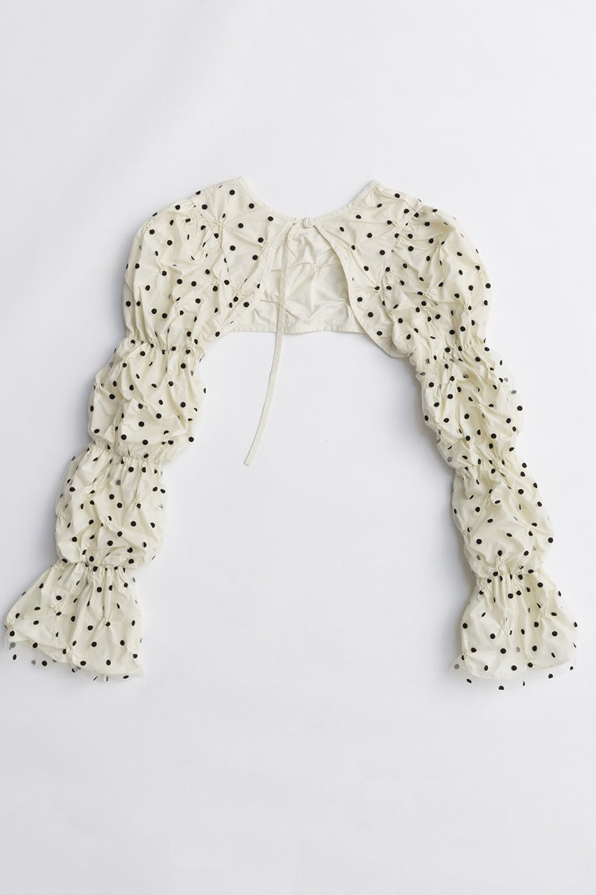 【メゾンスペシャル/MAISON SPECIAL】のTulle Layered Shirring Bolero/チュールレイヤードシャーリングボレロ インテリア・キッズ・メンズ・レディースファッション・服の通販 founy(ファニー) 　ファッション　Fashion　レディースファッション　Fashion for Women　アウター　Coat / Outerwear Collection　ボレロ・ショート丈ジャケット / ドレス羽織りに　Boleros & Short Jackets　トップス・カットソー　Cut & Sew Tops　シャツ・ブラウス・オフィスカジュアル　Elegant Blouses & Button-Ups　2025年　2025　2025-2026秋冬・A/W　Autumn/Winter 2025–26 AW25–26　オレンジ　Orange　コンパクト　Compact, Small Size　スリーブ　Sleeve, Long Sleeve / Short Sleeve　タフタ　Taffeta, Structured Fabric　チェック　Check, Plaid, Tartan　チュール　Tulip, Tulip Motif　ボレロ　Bolero, Short Cardigan　ロング　Long, Long-Length　無地　Plain, Solid Color　A/W・秋冬　Autumn/Winter　IVR(アイボリー)|ID: prp329100004631637 ipo3291000000033328582