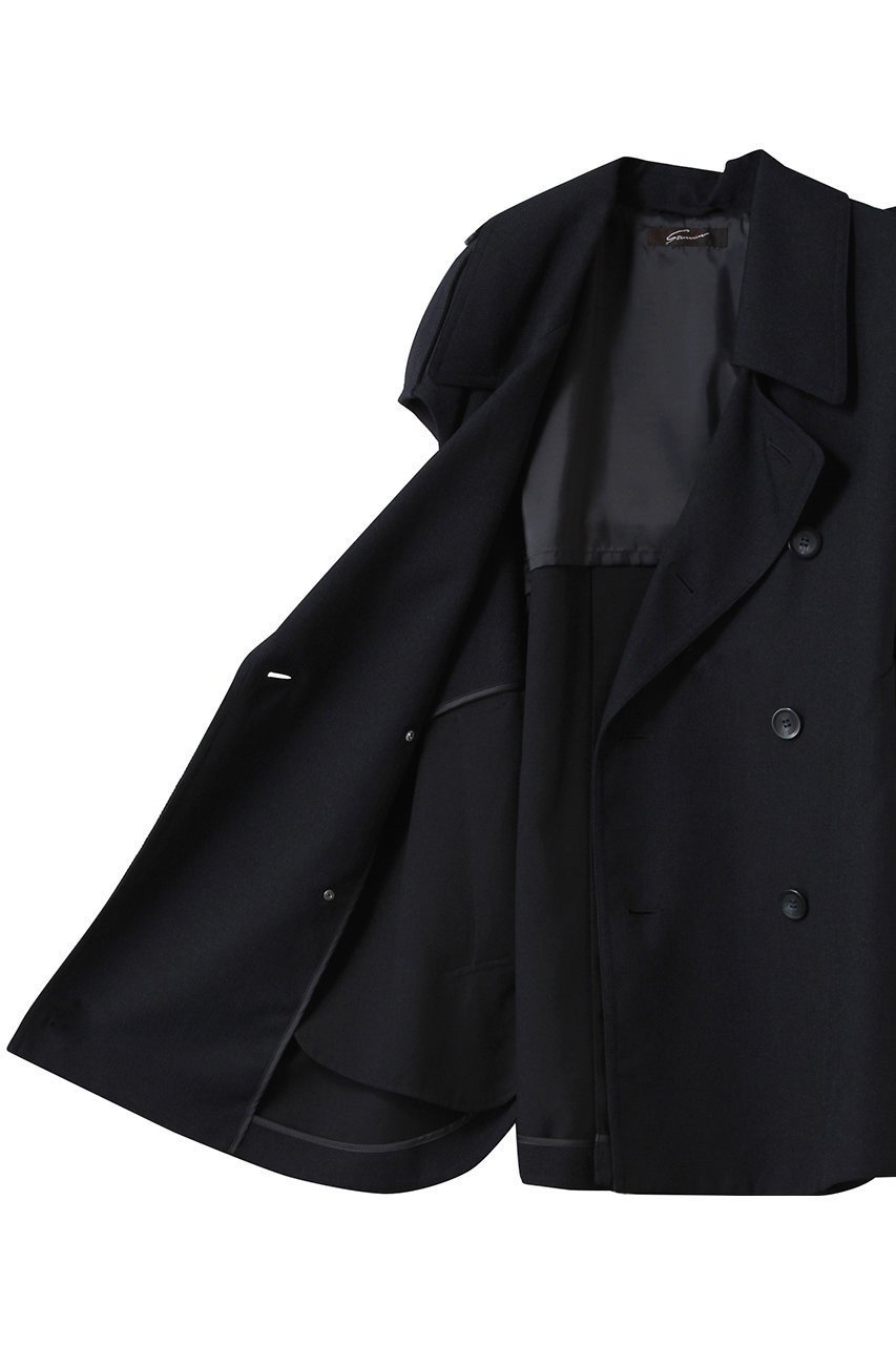 【スタニングルアー/STUNNING LURE】のトレンチポンチョ 人気、トレンドファッション・服の通販 founy(ファニー) 　ファッション　Fashion　レディースファッション　Fashion for Women　アウター　Coat / Outerwear Collection　コート・ロングコート・ピーコート　Long Coats, Peacoats & More　ポンチョ・ケープコート　Ponchos & Capes　ショート　Short, Short Length　シンプル　Simple, Minimal　軽量　Lightweight, Ultra Light　other-6|ID: prp329100004631640 ipo3291000000033328629