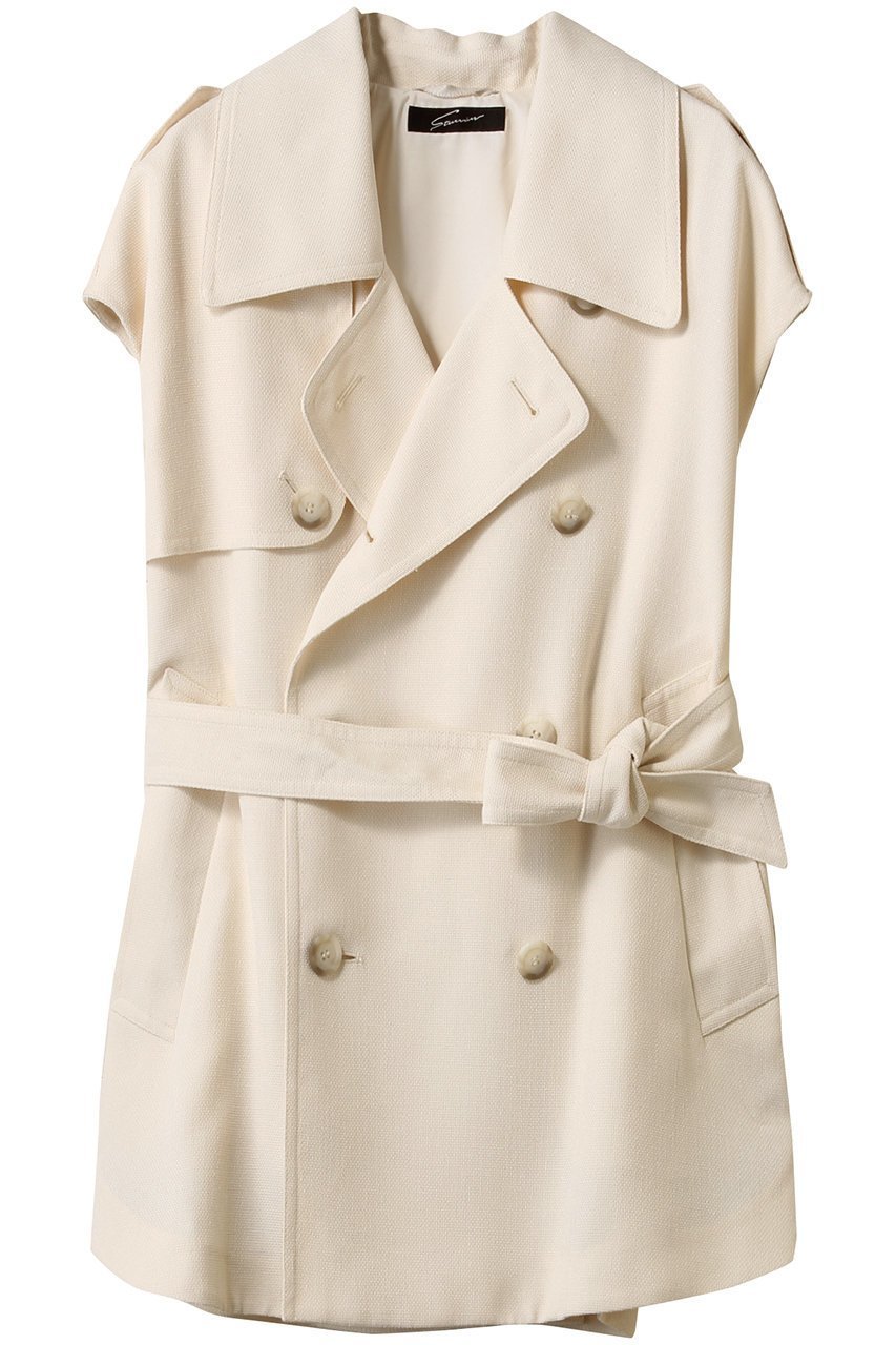 【スタニングルアー/STUNNING LURE】のトレンチポンチョ インテリア・キッズ・メンズ・レディースファッション・服の通販 founy(ファニー) ファッション Fashion レディースファッション Fashion for Women アウター Coat / Outerwear Collection コート・ロングコート・ピーコート Long Coats, Peacoats & More ポンチョ・ケープコート Ponchos & Capes ショート Short, Short Length シンプル Simple, Minimal 軽量 Lightweight, Ultra Light オフホワイト|ID: prp329100004631640 ipo3291000000035923375