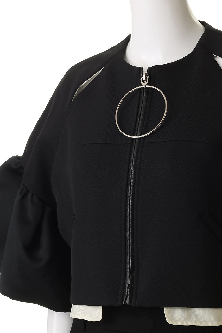 【メゾンスペシャル/MAISON SPECIAL】のDome Sleeve Zip Jacket/ドームスリーブジップジャケット 人気、トレンドファッション・服の通販 founy(ファニー) 　ファッション　Fashion　レディースファッション　Fashion for Women　アウター　Coat / Outerwear Collection　レディースジャケット・軽アウター　Jackets　2025年　2025　2025-2026秋冬・A/W　Autumn/Winter 2025–26 AW25–26　おすすめ　Recommended / Our Picks　インナー　Innerwear　オケージョン　Occasion Wear　カーディガン　Cardigan, Knitwear　コンシャス　Conscious, Bodycon　コンパクト　Compact, Small Size　サテン　Satin, Glossy Fabric　ジップ　Zip, Zipper　ジャケット　Jacket, Outerwear　ダブル　Double, Double-Breasted　A/W・秋冬　Autumn/Winter　羽織　Haori, Light Jacket　other-5|ID: prp329100004631643 ipo3291000000033328671