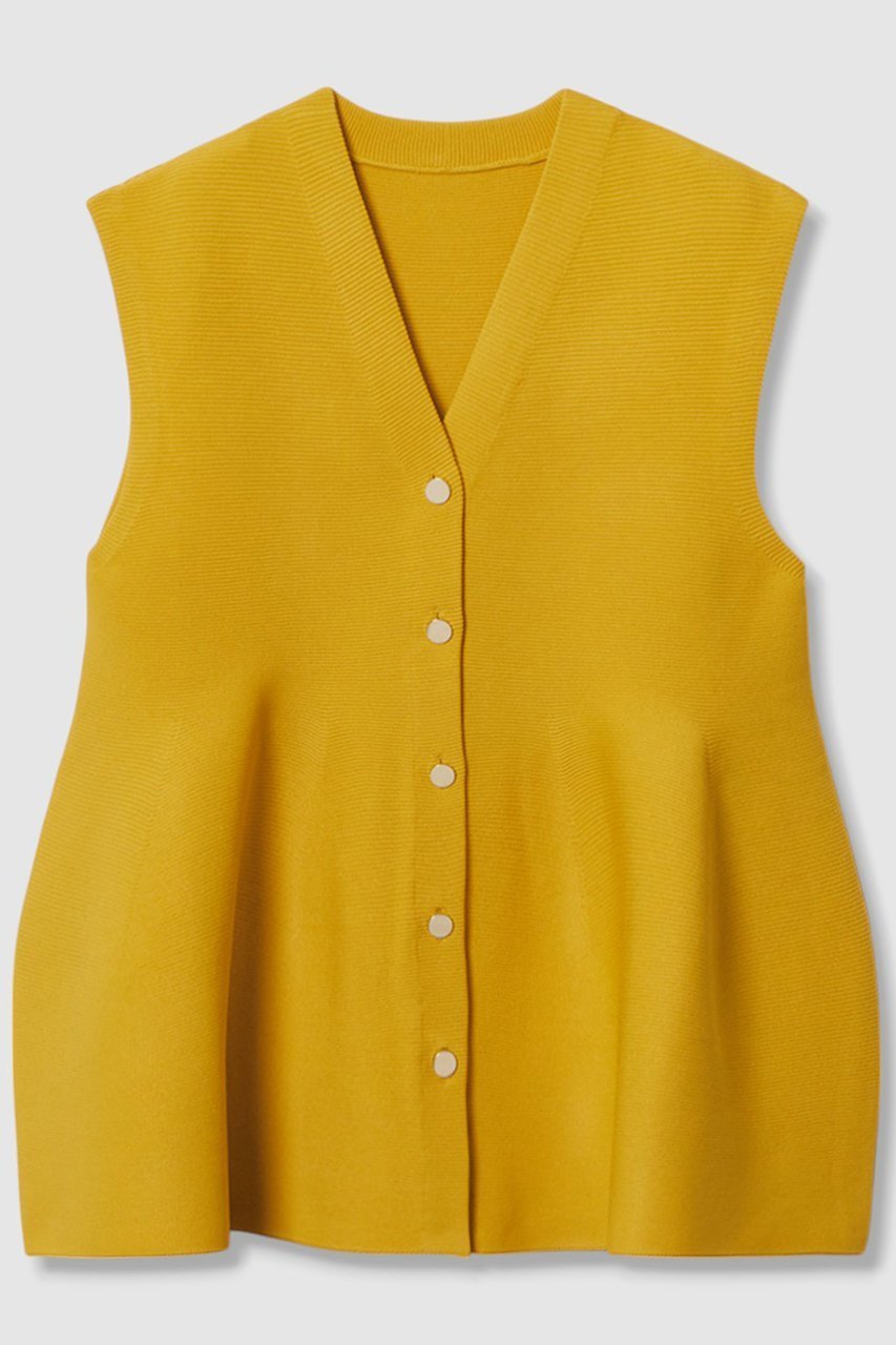 【アルアバイル/allureville】のペプラムジレ インテリア・キッズ・メンズ・レディースファッション・服の通販 founy(ファニー) 　ファッション　Fashion　レディースファッション　Fashion for Women　アウター　Coat / Outerwear Collection　レディースジャケット・軽アウター　Jackets　おすすめ　Recommended / Our Picks　ジャケット　Jacket, Outerwear　タイトスカート　Pencil Skirt, Tight Skirt　ベスト　Vest, Waistcoat　ペプラム　Peplum, Flared Hem　ミドル　Middle Length, Mid Height　イエロー|ID: prp329100004631645 ipo3291000000035966083