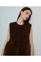 【アルアバイル/allureville】のフェイクボアコンビニットジレ キャメル|ID: prp329100004631646 ipo3291000000035741798