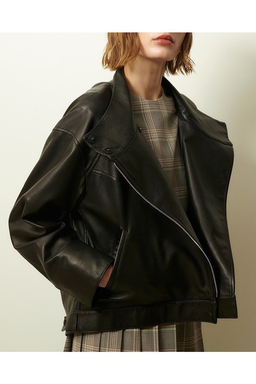 【アルアバイル/allureville】のレザーブルゾン 人気、トレンドファッション・服の通販 founy(ファニー) 　ファッション　Fashion　レディースファッション　Fashion for Women　アウター　Coat / Outerwear Collection　レディースジャケット・軽アウター　Jackets　ブルゾンジャケット・スポーティアウター　Blouson Jackets　2025年　2025　2025-2026秋冬・A/W　Autumn/Winter 2025–26 AW25–26　おすすめ　Recommended / Our Picks　ジャケット　Jacket, Outerwear　フォルム　Silhouette, Form　ブルゾン　Blouson, Bomber Jacket　マニッシュ　Mannish, Boyish　A/W・秋冬　Autumn/Winter　other-3|ID: prp329100004631647 ipo3291000000033328719