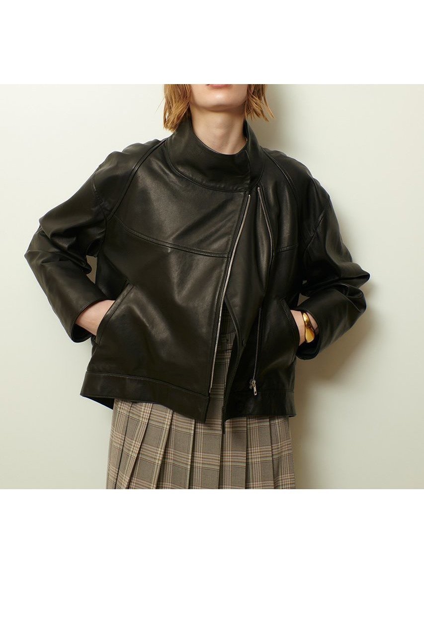 【アルアバイル/allureville】のレザーブルゾン 人気、トレンドファッション・服の通販 founy(ファニー) 　ファッション　Fashion　レディースファッション　Fashion for Women　アウター　Coat / Outerwear Collection　レディースジャケット・軽アウター　Jackets　ブルゾンジャケット・スポーティアウター　Blouson Jackets　2025年　2025　2025-2026秋冬・A/W　Autumn/Winter 2025–26 AW25–26　おすすめ　Recommended / Our Picks　ジャケット　Jacket, Outerwear　フォルム　Silhouette, Form　ブルゾン　Blouson, Bomber Jacket　マニッシュ　Mannish, Boyish　A/W・秋冬　Autumn/Winter　other-5|ID: prp329100004631647 ipo3291000000033328721