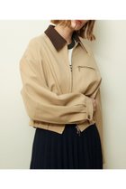 【アルアバイル/allureville】のステンカラーブルゾン ベージュ|ID:prp329100004631648