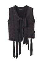 【メゾンスペシャル/MAISON SPECIAL】のRibbon Stitch Knit Vest/リボンステッチニットベスト C.GRY(チャコールグレー)|ID: prp329100004631650 ipo3291000000035797910