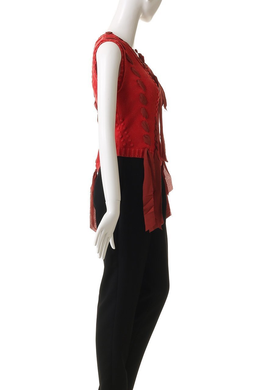 【メゾンスペシャル/MAISON SPECIAL】のRibbon Stitch Knit Vest/リボンステッチニットベスト 人気、トレンドファッション・服の通販 founy(ファニー) 　ファッション　Fashion　レディースファッション　Fashion for Women　トップス・カットソー　Cut & Sew Tops　ニット　Knit Tops & Sweaters　ベスト&ジレ / 重ね着スタイル　Vests & Gilets　カジュアルプルオーバー・ニットトップス　Pullovers & Knit Tops / Casual Pullovers　秋　Autumn　シンプル　Simple, Minimal　ベスト　Vest, Waistcoat　リボン　Ribbon, Bow　ロング　Long, Long-Length　おすすめ　Recommended / Our Picks　夏　Summer　other-3|ID: prp329100004631650 ipo3291000000035797919