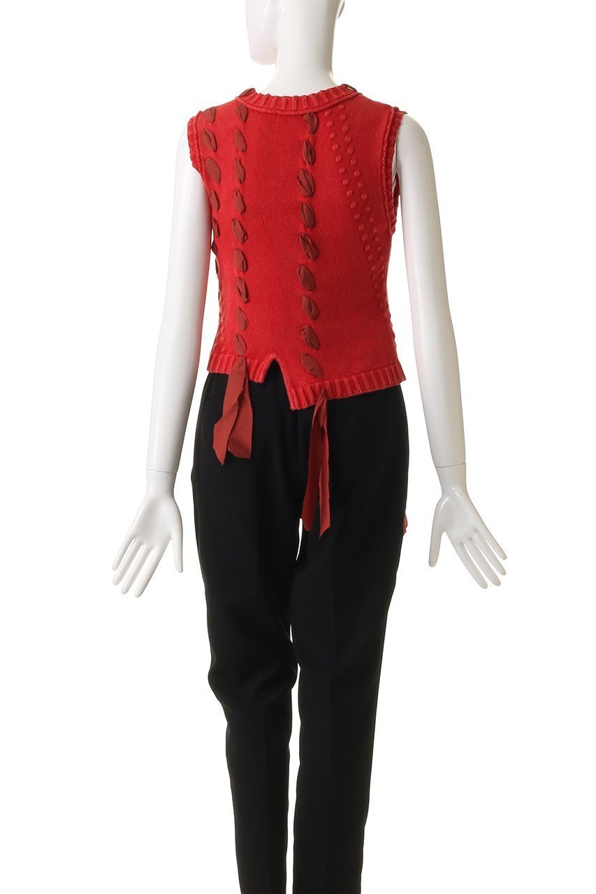 【メゾンスペシャル/MAISON SPECIAL】のRibbon Stitch Knit Vest/リボンステッチニットベスト 人気、トレンドファッション・服の通販 founy(ファニー) 　ファッション　Fashion　レディースファッション　Fashion for Women　トップス・カットソー　Cut & Sew Tops　ニット　Knit Tops & Sweaters　ベスト&ジレ / 重ね着スタイル　Vests & Gilets　カジュアルプルオーバー・ニットトップス　Pullovers & Knit Tops / Casual Pullovers　秋　Autumn　シンプル　Simple, Minimal　ベスト　Vest, Waistcoat　リボン　Ribbon, Bow　ロング　Long, Long-Length　おすすめ　Recommended / Our Picks　夏　Summer　other-4|ID: prp329100004631650 ipo3291000000035797922