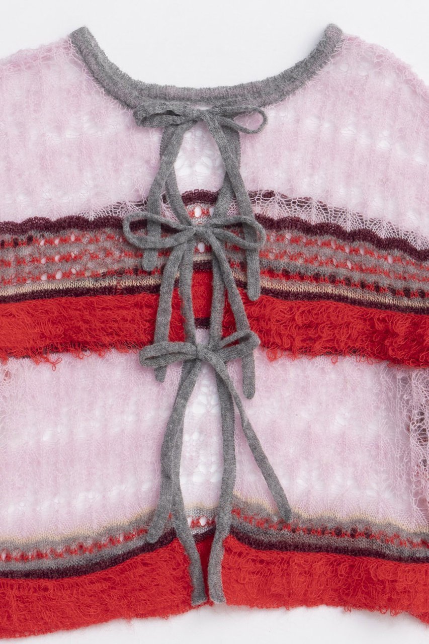 【メゾンスペシャル/MAISON SPECIAL】の2way Ribbon Cardigan/2WAYリボンカーディガン 人気、トレンドファッション・服の通販 founy(ファニー) 　ファッション　Fashion　レディースファッション　Fashion for Women　トップス・カットソー　Cut & Sew Tops　ニット　Knit Tops & Sweaters　カーディガン・羽織り　Layered Style Cardigans　2025年　2025　2025-2026秋冬・A/W　Autumn/Winter 2025–26 AW25–26　おすすめ　Recommended / Our Picks　カラフル　Colorful Design　カーディガン　Cardigan, Knitwear　ショート　Short, Short Length　タンク　Tank Top, Sleeveless Top　タートルネック　Turtleneck, High Neck　バランス　Balance, Style Balance　リボン　Ribbon, Bow　冬　Winter / This Winter　秋　Autumn　A/W・秋冬　Autumn/Winter　other-2|ID: prp329100004631651 ipo3291000000033328774