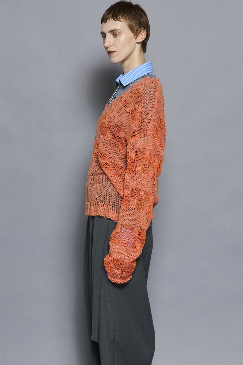 【メゾンスペシャル/MAISON SPECIAL】のV-neck Low Gauge Pullover Knit/Vネックローゲージプルオーバーニット 人気、トレンドファッション・服の通販 founy(ファニー) 　ファッション　Fashion　レディースファッション　Fashion for Women　トップス・カットソー　Cut & Sew Tops　ニット　Knit Tops & Sweaters　カジュアルプルオーバー・ニットトップス　Pullovers & Knit Tops / Casual Pullovers　Vネックトップス　V-Neck Tops / V-Cut Neckline Shirts　2025年　2025　2025-2026秋冬・A/W　Autumn/Winter 2025–26 AW25–26　おすすめ　Recommended / Our Picks　シアー　Sheer, See-Through　タンク　Tank Top, Sleeveless Top　A/W・秋冬　Autumn/Winter　other-3|ID: prp329100004631652 ipo3291000000033328794