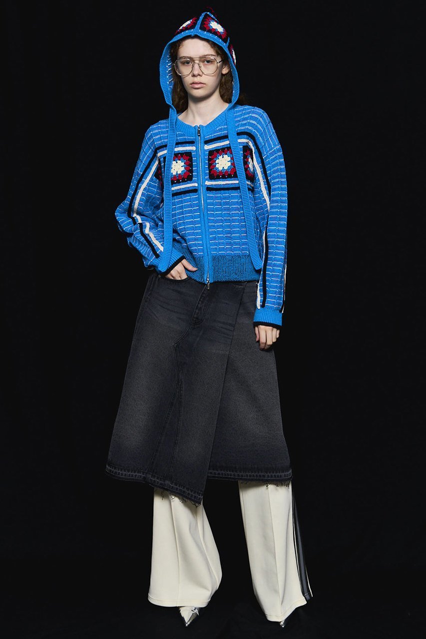 【メゾンスペシャル/MAISON SPECIAL】のCrochet Motif Zip Knit Cardigan/クロシェモチーフジップニットカーデ 人気、トレンドファッション・服の通販 founy(ファニー) 　ファッション　Fashion　レディースファッション　Fashion for Women　トップス・カットソー　Cut & Sew Tops　ニット　Knit Tops & Sweaters　カーディガン・羽織り　Layered Style Cardigans　カーディガン　Cardigan, Knitwear　クロシェ　Crochet, Knitted Lace　シンプル　Simple, Minimal　スラックス　Slacks, Dress Pants　デニム　Denim, Jeans Material　トレンド　Trend, Trending Now　フラワー　Flower, Floral　フロント　Front, Front Design　モダン　Modern, Contemporary　モチーフ　Motif, Design Theme　リラックス　Relax, Relaxed Fit　ロング　Long, Long-Length　A/W・秋冬　Autumn/Winter　2025年　2025　2025-2026秋冬・A/W　Autumn/Winter 2025–26 AW25–26　other-2|ID: prp329100004631653 ipo3291000000033328805