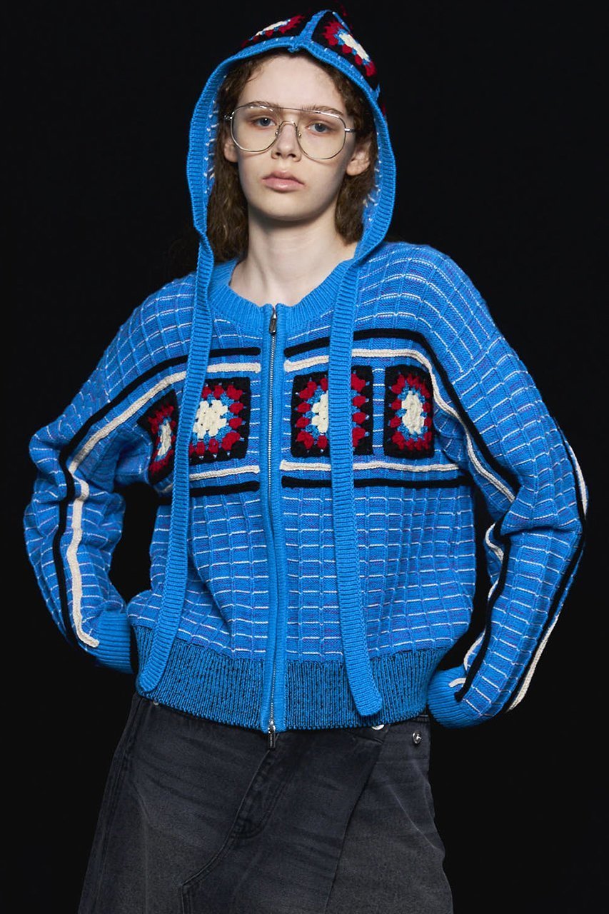 【メゾンスペシャル/MAISON SPECIAL】のCrochet Motif Zip Knit Cardigan/クロシェモチーフジップニットカーデ 人気、トレンドファッション・服の通販 founy(ファニー) 　ファッション　Fashion　レディースファッション　Fashion for Women　トップス・カットソー　Cut & Sew Tops　ニット　Knit Tops & Sweaters　カーディガン・羽織り　Layered Style Cardigans　カーディガン　Cardigan, Knitwear　クロシェ　Crochet, Knitted Lace　シンプル　Simple, Minimal　スラックス　Slacks, Dress Pants　デニム　Denim, Jeans Material　トレンド　Trend, Trending Now　フラワー　Flower, Floral　フロント　Front, Front Design　モダン　Modern, Contemporary　モチーフ　Motif, Design Theme　リラックス　Relax, Relaxed Fit　ロング　Long, Long-Length　A/W・秋冬　Autumn/Winter　2025年　2025　2025-2026秋冬・A/W　Autumn/Winter 2025–26 AW25–26　other-3|ID: prp329100004631653 ipo3291000000033328807