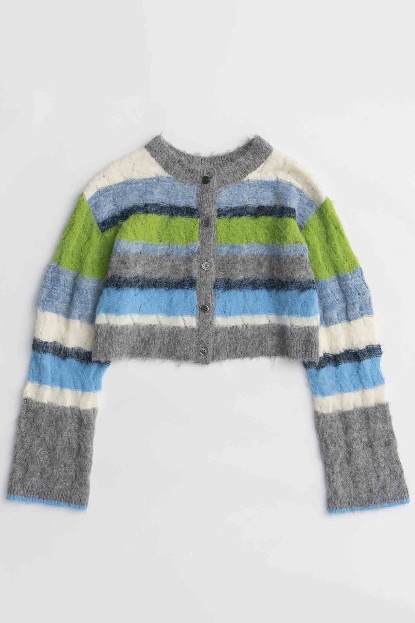 【メゾンスペシャル/MAISON SPECIAL】の2way Neck Multi Border Knit Tops/2WAYネックマルチボーダーニットトップス インテリア・キッズ・メンズ・レディースファッション・服の通販 founy(ファニー) 　ファッション　Fashion　レディースファッション　Fashion for Women　トップス・カットソー　Cut & Sew Tops　ニット　Knit Tops & Sweaters　カジュアルプルオーバー・ニットトップス　Pullovers & Knit Tops / Casual Pullovers　2025年　2025　2025-2026秋冬・A/W　Autumn/Winter 2025–26 AW25–26　ジャケット　Jacket, Outerwear　ボレロ　Bolero, Short Cardigan　ロング　Long, Long-Length　A/W・秋冬　Autumn/Winter　透かし　Cut-Out, Lacework　BLU(ブルー)|ID: prp329100004631654 ipo3291000000033328809