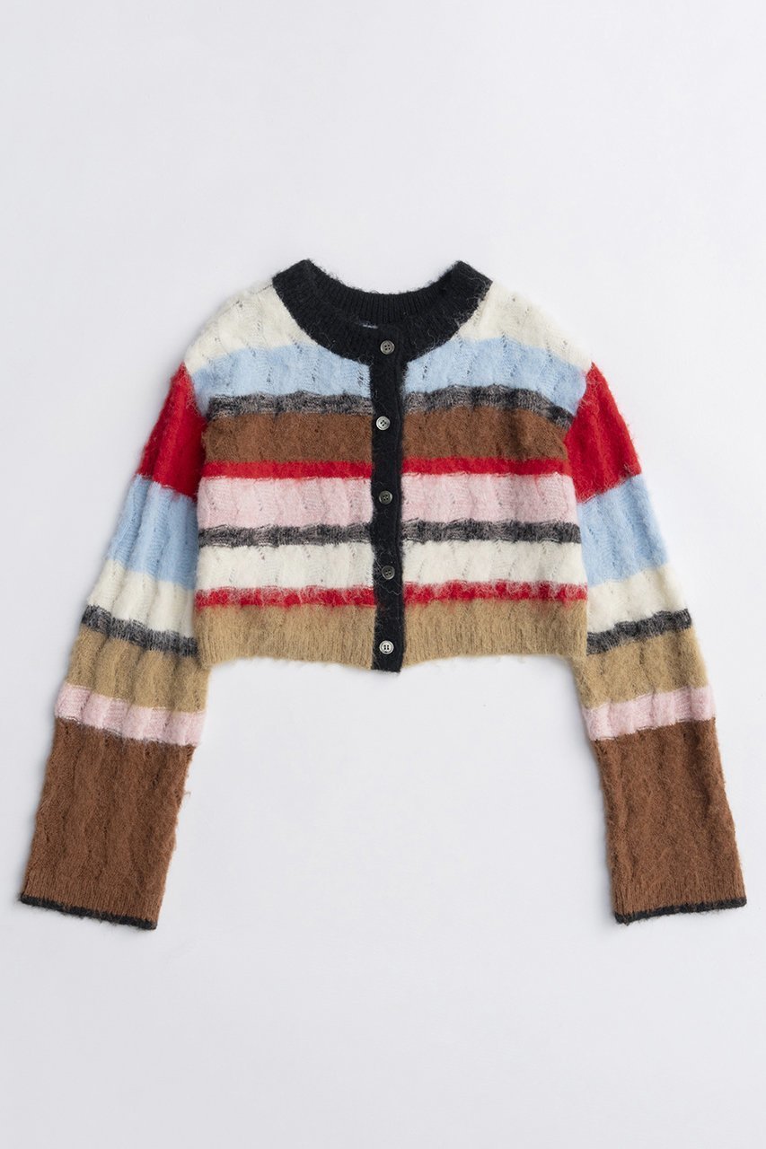 【メゾンスペシャル/MAISON SPECIAL】の2way Neck Multi Border Knit Tops/2WAYネックマルチボーダーニットトップス インテリア・キッズ・メンズ・レディースファッション・服の通販 founy(ファニー) 　ファッション　Fashion　レディースファッション　Fashion for Women　トップス・カットソー　Cut & Sew Tops　ニット　Knit Tops & Sweaters　カジュアルプルオーバー・ニットトップス　Pullovers & Knit Tops / Casual Pullovers　2025年　2025　2025-2026秋冬・A/W　Autumn/Winter 2025–26 AW25–26　ジャケット　Jacket, Outerwear　ボレロ　Bolero, Short Cardigan　ロング　Long, Long-Length　A/W・秋冬　Autumn/Winter　透かし　Cut-Out, Lacework　RED(レッド)|ID: prp329100004631654 ipo3291000000033328810