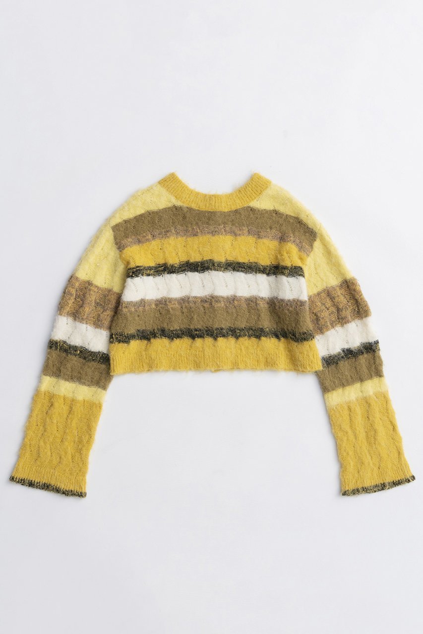 【メゾンスペシャル/MAISON SPECIAL】の2way Neck Multi Border Knit Tops/2WAYネックマルチボーダーニットトップス 人気、トレンドファッション・服の通販 founy(ファニー) 　ファッション　Fashion　レディースファッション　Fashion for Women　トップス・カットソー　Cut & Sew Tops　ニット　Knit Tops & Sweaters　カジュアルプルオーバー・ニットトップス　Pullovers & Knit Tops / Casual Pullovers　2025年　2025　2025-2026秋冬・A/W　Autumn/Winter 2025–26 AW25–26　ジャケット　Jacket, Outerwear　ボレロ　Bolero, Short Cardigan　ロング　Long, Long-Length　A/W・秋冬　Autumn/Winter　透かし　Cut-Out, Lacework　other-4|ID: prp329100004631654 ipo3291000000033328818