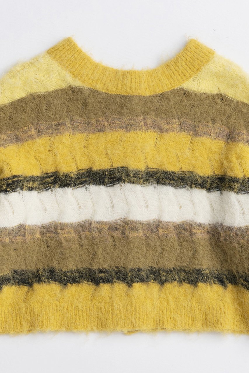 【メゾンスペシャル/MAISON SPECIAL】の2way Neck Multi Border Knit Tops/2WAYネックマルチボーダーニットトップス 人気、トレンドファッション・服の通販 founy(ファニー) 　ファッション　Fashion　レディースファッション　Fashion for Women　トップス・カットソー　Cut & Sew Tops　ニット　Knit Tops & Sweaters　カジュアルプルオーバー・ニットトップス　Pullovers & Knit Tops / Casual Pullovers　2025年　2025　2025-2026秋冬・A/W　Autumn/Winter 2025–26 AW25–26　ジャケット　Jacket, Outerwear　ボレロ　Bolero, Short Cardigan　ロング　Long, Long-Length　A/W・秋冬　Autumn/Winter　透かし　Cut-Out, Lacework　other-5|ID: prp329100004631654 ipo3291000000033328820