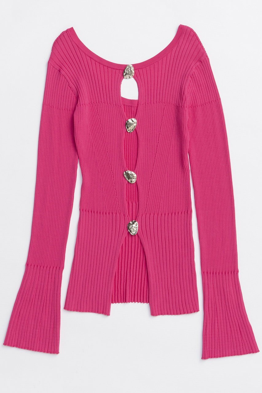 【メゾンスペシャル/MAISON SPECIAL】のButton Slit 2way Knit Tops/ボタンスリット2WAYニット インテリア・キッズ・メンズ・レディースファッション・服の通販 founy(ファニー) 　ファッション　Fashion　レディースファッション　Fashion for Women　トップス・カットソー　Cut & Sew Tops　ニット　Knit Tops & Sweaters　カジュアルプルオーバー・ニットトップス　Pullovers & Knit Tops / Casual Pullovers　2025年　2025　2025-2026秋冬・A/W　Autumn/Winter 2025–26 AW25–26　なめらか　Smooth, Silky Texture　インナー　Innerwear　スリット　Slit, Slit Detail　スリーブ　Sleeve, Long Sleeve / Short Sleeve　リュクス　Luxury, Elegant, High-End, Chic　ロング　Long, Long-Length　ワイドリブ　Wide Rib, Wide Ribbed Knit　A/W・秋冬　Autumn/Winter　PNK(ピンク)|ID: prp329100004631655 ipo3291000000033328829