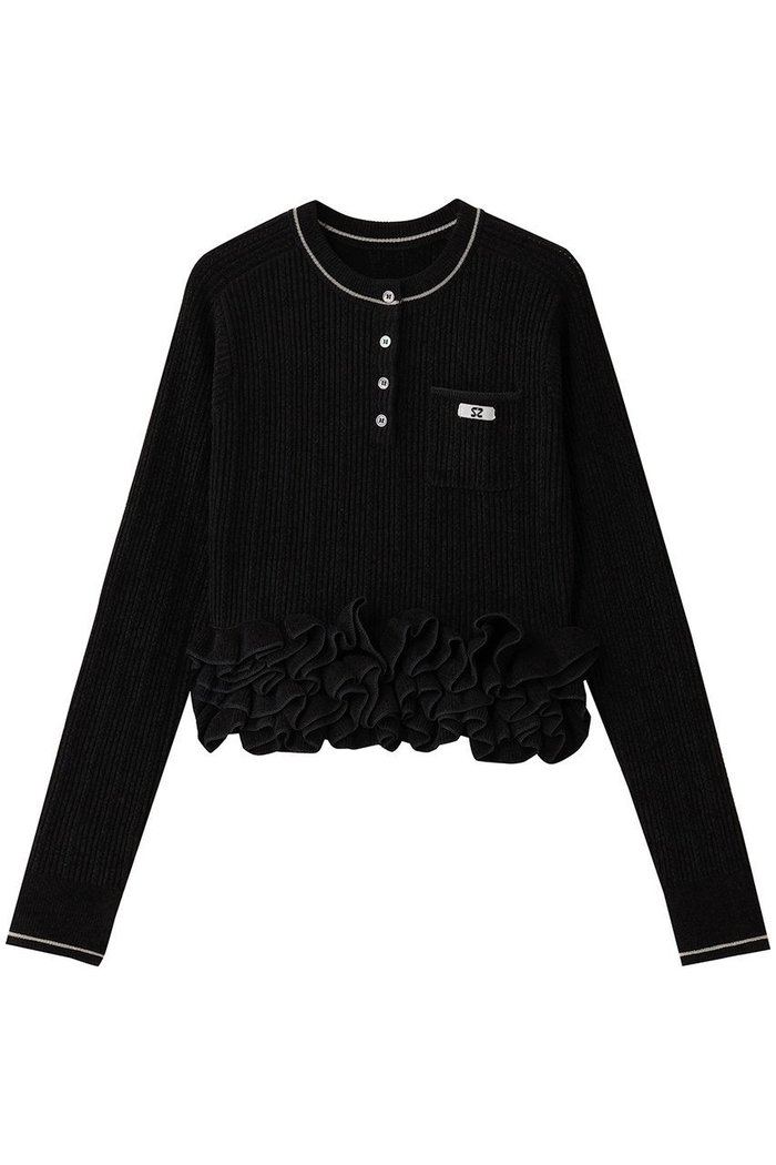 【メゾンスペシャル/MAISON SPECIAL】のRuffled Hem Chenille Knit Tops/ラッフルヘムモールニットトップス インテリア・キッズ・メンズ・レディースファッション・服の通販 founy(ファウニー) https://founy.com/ ファッション Fashion レディースファッション Fashion for Women トップス・カットソー Cut & Sew Tops ニット Knit Tops & Sweaters カジュアルプルオーバー・ニットトップス Pullovers & Knit Tops / Casual Pullovers なめらか Smooth, Silky Texture コンパクト Compact, Small Size テクスチャー Texture, Textured Fabric バランス Balance, Style Balance ベロア Velour, Soft Velvet モチーフ Motif, Design Theme エレガント 上品 Elegant |ID: prp329100004631663 ipo3291000000036532512