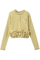 【メゾンスペシャル/MAISON SPECIAL】のRuffled Hem Chenille Knit Tops/ラッフルヘムモールニットトップス YEL(イエロー)|ID: prp329100004631663 ipo3291000000036532518