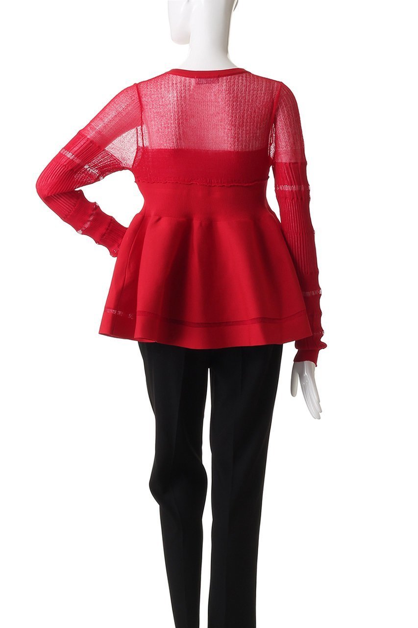 【メゾンスペシャル/MAISON SPECIAL】のSheer Peplum Cardigan/シアーペプラムカーディガン 人気、トレンドファッション・服の通販 founy(ファニー) 　ファッション　Fashion　レディースファッション　Fashion for Women　トップス・カットソー　Cut & Sew Tops　ニット　Knit Tops & Sweaters　カーディガン・羽織り　Layered Style Cardigans　秋　Autumn　カーディガン　Cardigan, Knitwear　キャミ　Camisole, Cami Top　シアー　Sheer, See-Through　タンク　Tank Top, Sleeveless Top　フレア　Flare, Flared　フロント　Front, Front Design　リボン　Ribbon, Bow　A/W・秋冬　Autumn/Winter　おすすめ　Recommended / Our Picks　2025年　2025　2025-2026秋冬・A/W　Autumn/Winter 2025–26 AW25–26　other-6|ID: prp329100004631665 ipo3291000000033450817