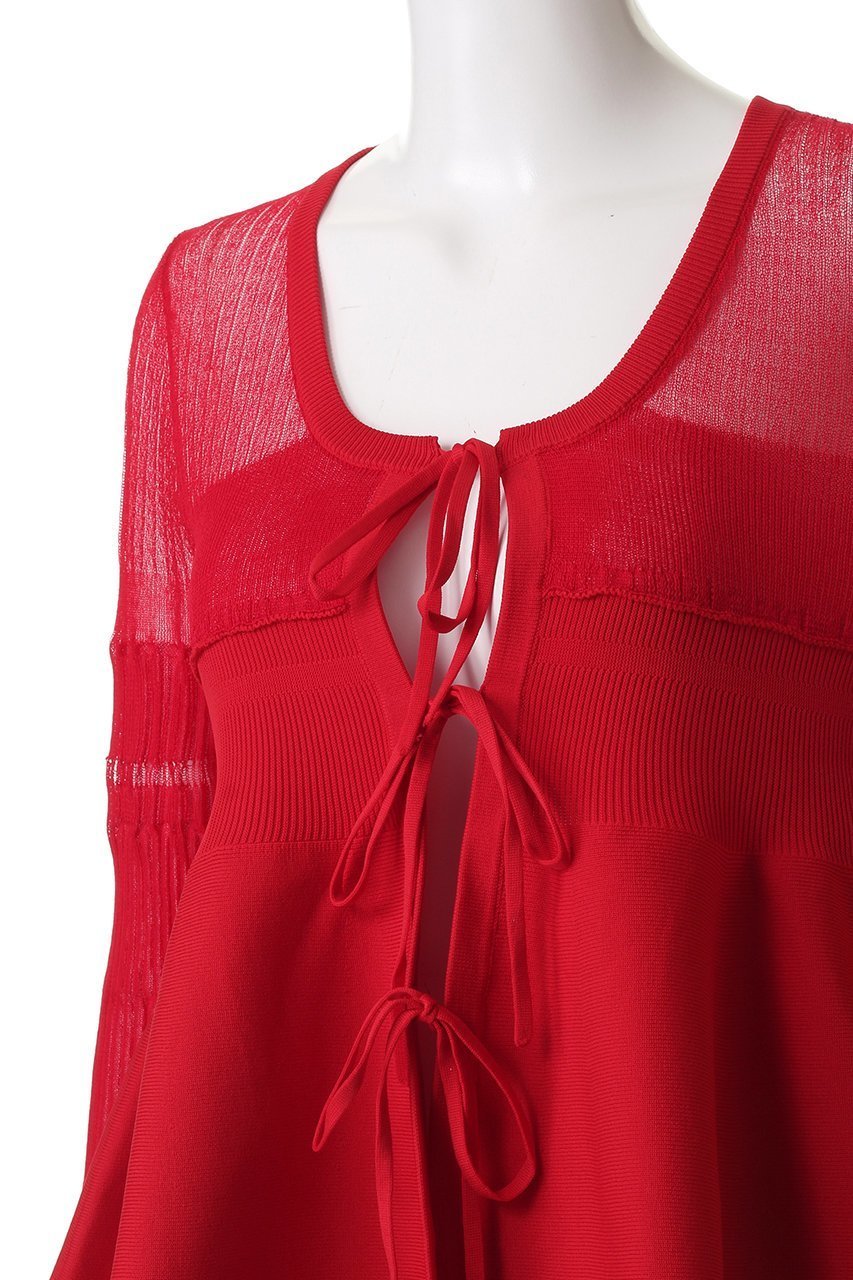 【メゾンスペシャル/MAISON SPECIAL】のSheer Peplum Cardigan/シアーペプラムカーディガン 人気、トレンドファッション・服の通販 founy(ファニー) 　ファッション　Fashion　レディースファッション　Fashion for Women　トップス・カットソー　Cut & Sew Tops　ニット　Knit Tops & Sweaters　カーディガン・羽織り　Layered Style Cardigans　秋　Autumn　カーディガン　Cardigan, Knitwear　キャミ　Camisole, Cami Top　シアー　Sheer, See-Through　タンク　Tank Top, Sleeveless Top　フレア　Flare, Flared　フロント　Front, Front Design　リボン　Ribbon, Bow　A/W・秋冬　Autumn/Winter　おすすめ　Recommended / Our Picks　2025年　2025　2025-2026秋冬・A/W　Autumn/Winter 2025–26 AW25–26　other-7|ID: prp329100004631665 ipo3291000000033450818