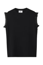 【プルミエ アロンディスモン/1er Arrondissement】のグリッターラッフルニットタンク 人気、トレンドファッション・服の通販 founy(ファニー) ファッション Fashion レディースファッション Fashion for Women トップス・カットソー Cut & Sew Tops ニット Knit Tops & Sweaters カジュアルプルオーバー・ニットトップス Pullovers & Knit Tops / Casual Pullovers 2025年 2025 2025-2026秋冬・A/W Autumn/Winter 2025–26 AW25–26 シンプル Simple, Minimal センター Center, Center Line タンク Tank Top, Sleeveless Top フェミニン Feminine, Girly フォルム Silhouette, Form フレア Flare, Flared マニッシュ Mannish, Boyish ラッフル Ruffle, Frill ワイド Wide, Wide Fit A/W・秋冬 Autumn/Winter thumbnail ブラック|ID: prp329100004631666 ipo3291000000033328956