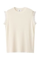 【プルミエ アロンディスモン/1er Arrondissement】のグリッターラッフルニットタンク オフホワイト|ID: prp329100004631666 ipo3291000000035797970