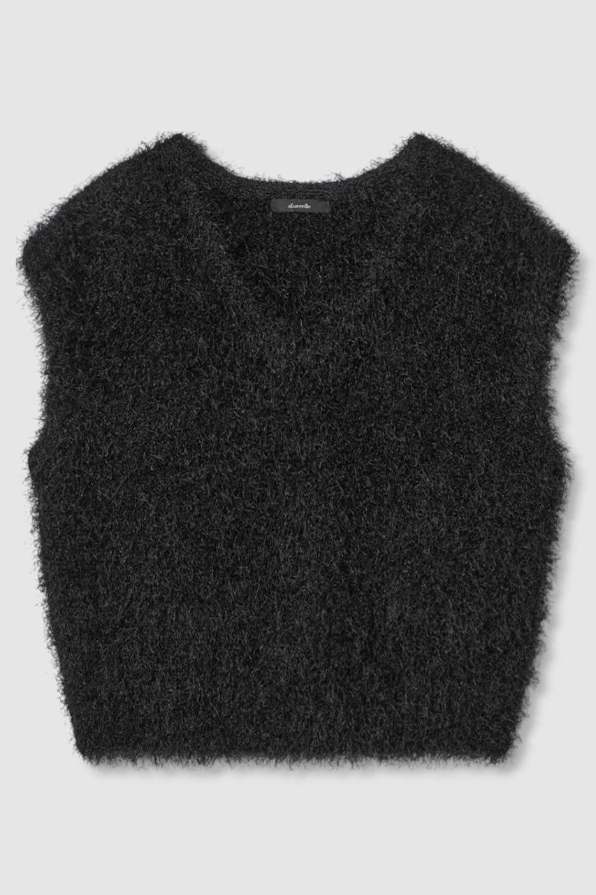 【アルアバイル/allureville】のドライシャギープルオーバー インテリア・キッズ・メンズ・レディースファッション・服の通販 founy(ファニー) 　ファッション　Fashion　レディースファッション　Fashion for Women　トップス・カットソー　Cut & Sew Tops　ニット　Knit Tops & Sweaters　カジュアルプルオーバー・ニットトップス　Pullovers & Knit Tops / Casual Pullovers　2025年　2025　2025-2026秋冬・A/W　Autumn/Winter 2025–26 AW25–26　ギャザー　Gathered, Ruffled　コンパクト　Compact, Small Size　定番　Standard, Basic Item　秋　Autumn　A/W・秋冬　Autumn/Winter　ブラック|ID: prp329100004631667 ipo3291000000033328968